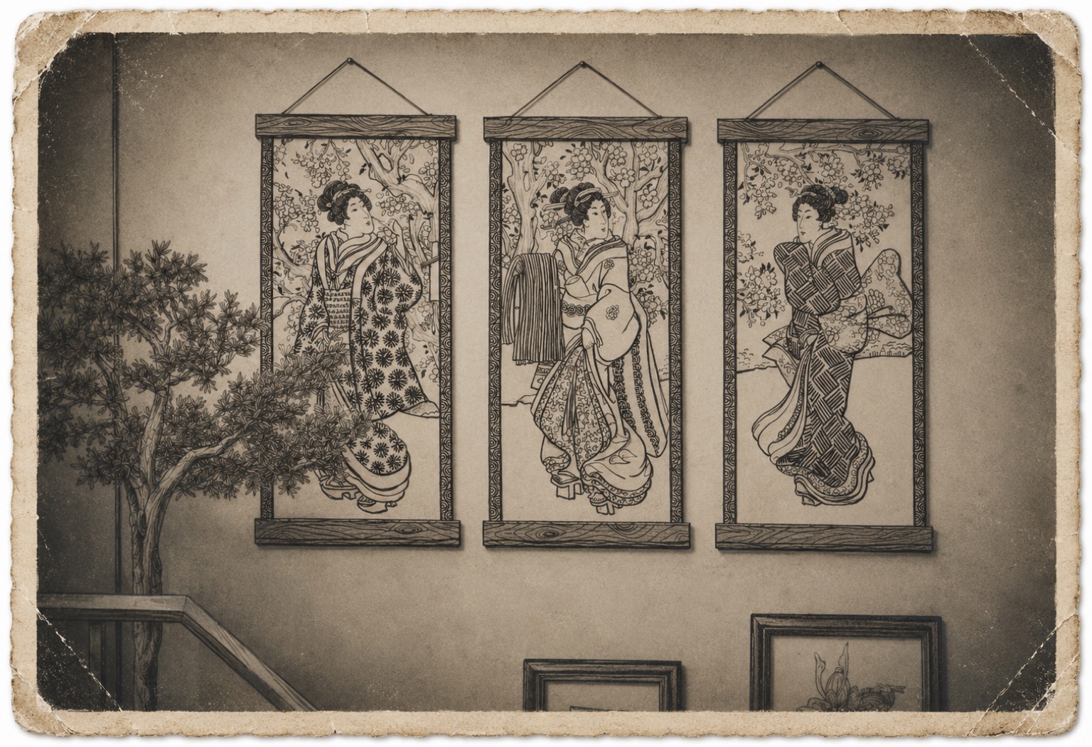 Old Photo 01 framed Shirokuro gallery image