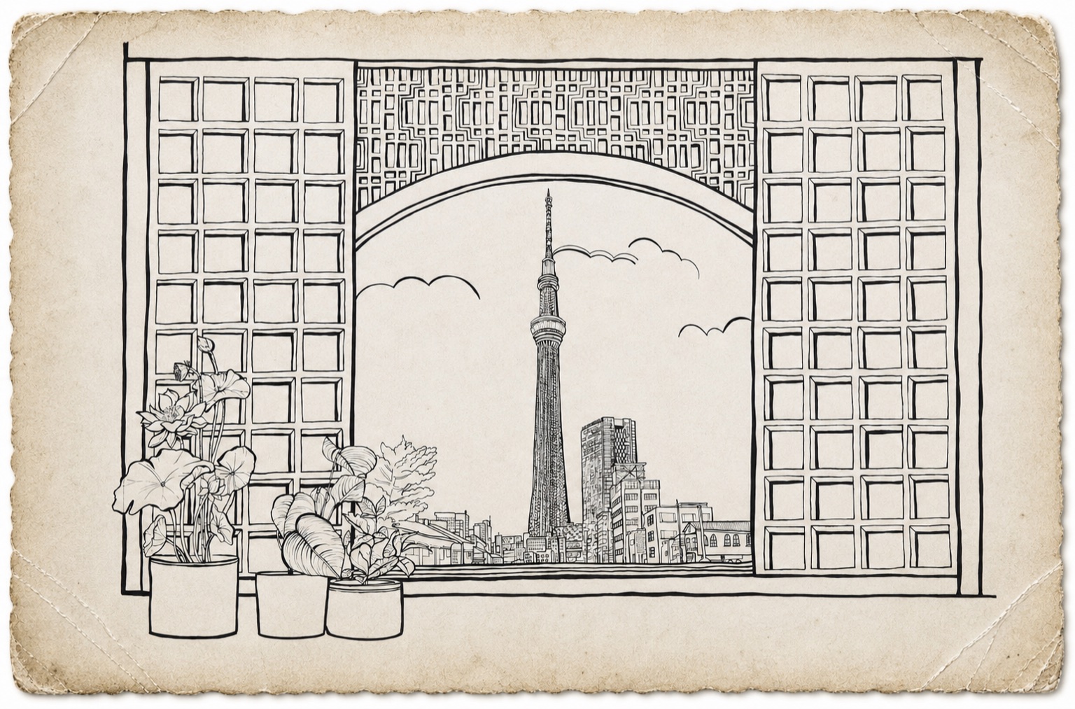 Old Photo 06 framed Shirokuro gallery image