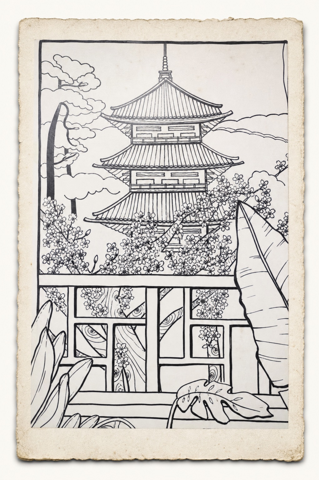 Temple Window framed Shirokuro gallery image